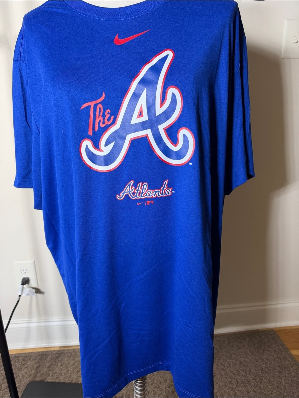 Nike Royal Blue Atlanta Braves Graphic Tee